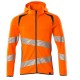 Mascot Accelerate 19284 Hoodie With Zipper Hi-Vis Orange Dark Petroleum