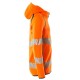 Mascot Accelerate 19284 Hoodie With Zipper Hi-Vis Orange Dark Petroleum