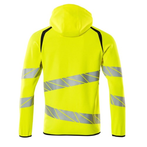 Mascot Accelerate 19284 Hoodie With Zipper Hi-Vis Yellow Dark Navy