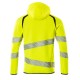 Mascot Accelerate 19284 Hoodie With Zipper Hi-Vis Yellow Dark Navy