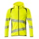 Mascot Accelerate 19284 Hoodie With Zipper Hi-Vis Yellow Dark Navy