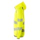 Mascot Accelerate 19284 Hoodie With Zipper Hi-Vis Yellow Dark Navy