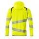 Mascot Accelerate 19284 Hoodie With Zipper Hi-Vis Yellow Black