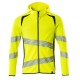 Mascot Accelerate 19284 Hoodie With Zipper Hi-Vis Yellow Black