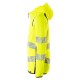 Mascot Accelerate 19284 Hoodie With Zipper Hi-Vis Yellow Black