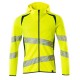 Mascot Accelerate 19284 Hoodie With Zipper Hi-Vis Yellow Dark Petroleum
