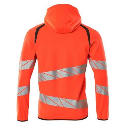 Mascot Accelerate 19284 Hoodie With Zipper Hi-Vis Red Dark Anthracite