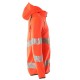 Mascot Accelerate 19284 Hoodie With Zipper Hi-Vis Red Dark Anthracite