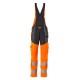 Mascot Accelerate 19569 Bib & Brace With Kneepad Pockets Hi-Vis Orange Dark Navy