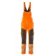 Mascot Accelerate 19569 Bib & Brace With Kneepad Pockets Hi-Vis Orange Dark Anthracite