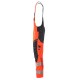 Mascot Accelerate 19569 Bib & Brace With Kneepad Pockets Hi-Vis Red Dark Navy