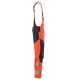 Mascot Accelerate 19569 Bib & Brace With Kneepad Pockets Hi-Vis Red Dark Navy