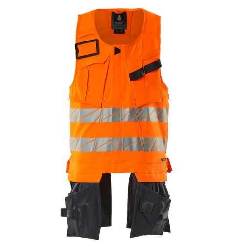 Mascot Accelerate 19589 Tool Vest Hi-Vis Orange Dark Navy