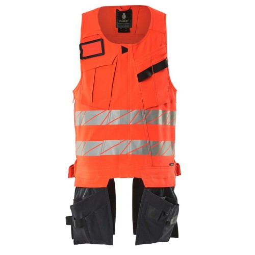 Mascot Accelerate 19589 Tool Vest Hi-Vis Red Dark Navy