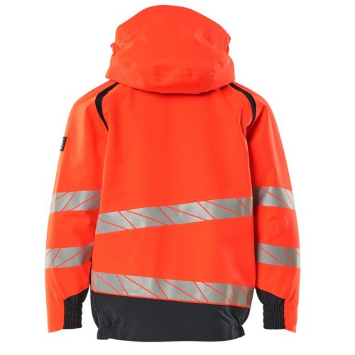 Mascot Accelerate 19901 Shell Jacket For Children Hi-Vis Red Dark Navy