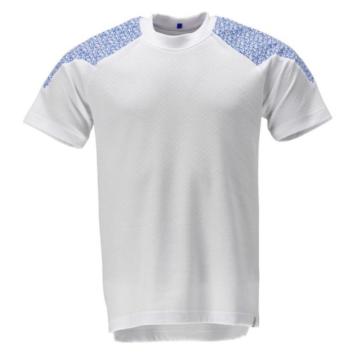Mascot Food & Care 20082 Short Sleeve T-Shirt White Azure Blue