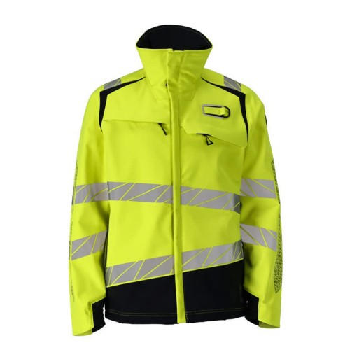 Mascot Accelerate 21002 Hi-Vis Yellow / Dark Navy Softshell Jacket 