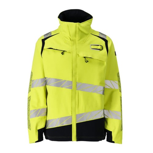 Mascot Accelerate 21009 Hi-Vis Yellow / Dark Navy Flame Retardant Jacket