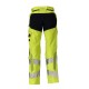 Mascot Accelerate Ladies 21078 Hi-Vis Yellow / Dark Navy Trousers with Kneepad Pockets