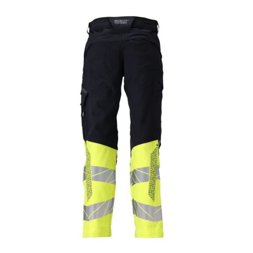 Mascot Accelerate 21179 Hi-Vis Yellow / Dark Navy Trousers