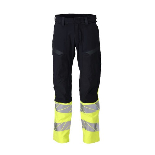 Mascot Accelerate 21179 Hi-Vis Yellow / Dark Navy Trousers