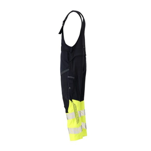 Mascot Accelerate 21469 Flame Retardant Bib & Brace Dark Navy / Hi-Vis Yellow