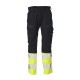 Mascot Accelerate 21479 Flame Retardant Kneepad Trousers Dark Navy / Hi-Vis Yellow
