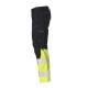Mascot Accelerate 21479 Flame Retardant Kneepad Trousers Dark Navy / Hi-Vis Yellow