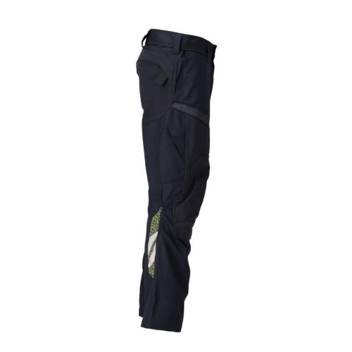 Mascot Accelerate 21579 Flame Retardant Trousers Dark Navy / Hi-Vis Yellow