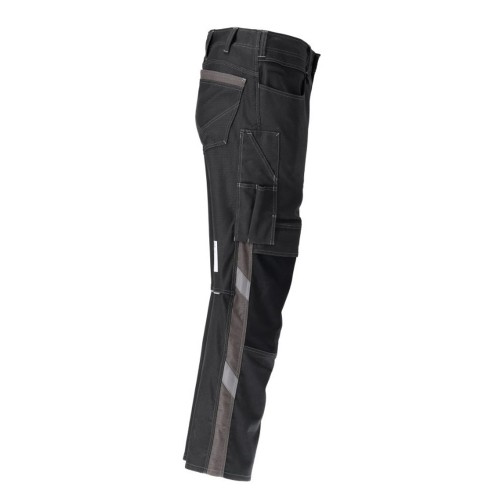 Mascot Unique 21979 Trousers With Kneepad Pockets Black / Dark Anthracite