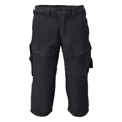 Mascot Customized 22249 3/4 Length Trousers With Kneepad Pockets Navy