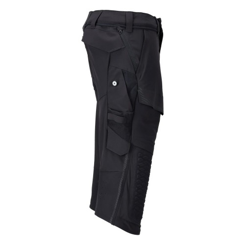 Mascot Customized 22249 3/4 Length Trousers With Kneepad Pockets Navy