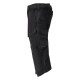 Mascot Customized 22249 3/4 Length Trousers With Kneepad Pockets Black
