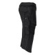 Mascot Customized 22249 3/4 Length Trousers With Kneepad Pockets Black