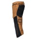 Mascot Customized 22249 3/4 Length Trousers With Kneepad Pockets Brown
