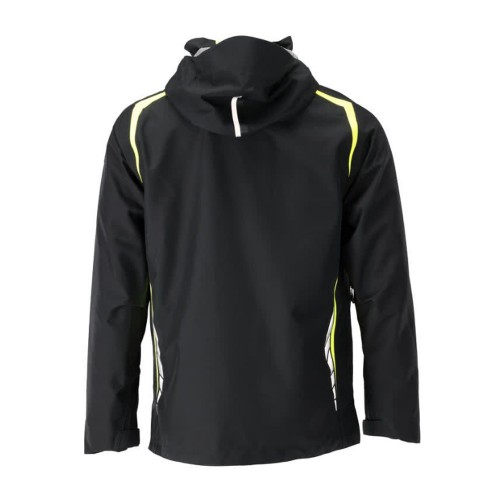 Mascot Accelerate 23001 Waterproof Outer Shell Jacket Black / Hi-Vis Yellow