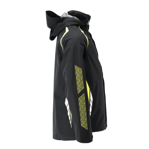 Mascot Accelerate 23001 Waterproof Outer Shell Jacket Black / Hi-Vis Yellow