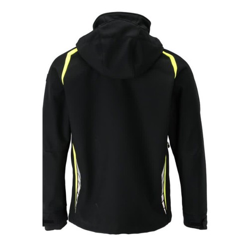 Mascot Accelerate 23002 Waterproof Softshell Jacket Black / Hi-Vis Yellow