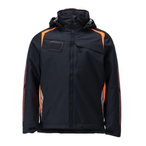 Mascot Accelerate 23035 Waterproof Winter Jacket Dark Navy  / Hi-Vis Orange