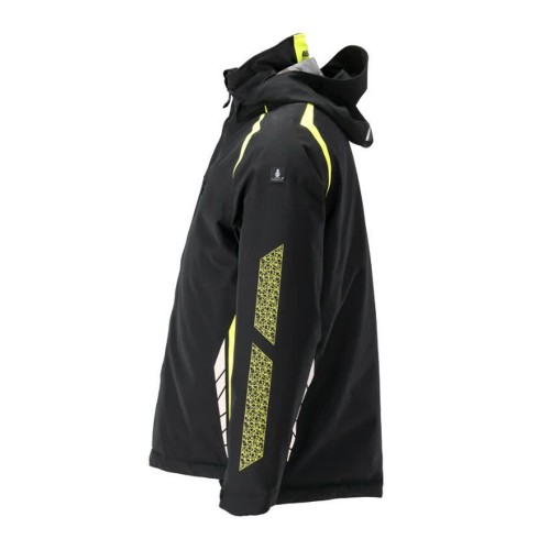 Mascot Accelerate 23035 Waterproof Winter Jacket Black / Hi-Vis Yellow