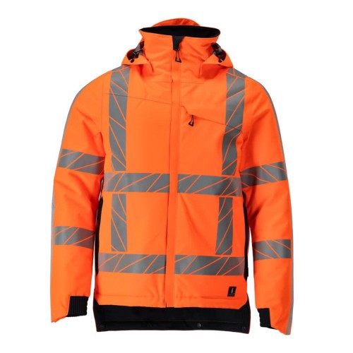 Mascot Accelerate Safe 24335 Waterproof Winter Jacket Hi-Vis Orange