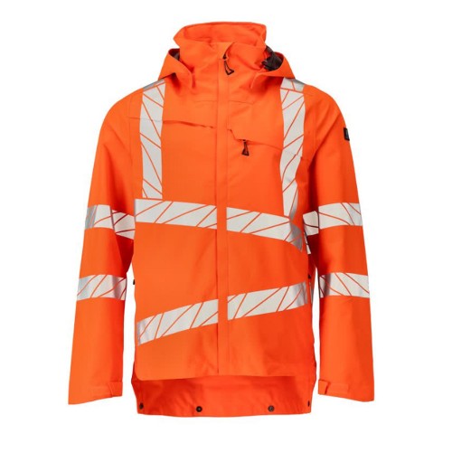 Mascot Accelerate Safe 24401 Waterproof Outer Shell Jacket hi-Vis Orange