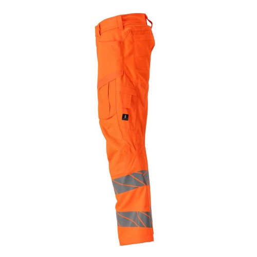 Mascot Accelerate 24579 Safe Kneepad Pocket Trousers Hi-Vis Orange