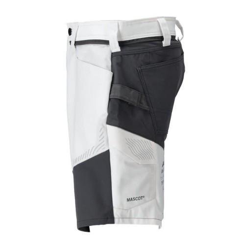 Mascot Customized 25149 Stretch Shorts White / Stone Grey