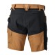 Mascot Customized 25149 Stretch Shorts Nut Brown / Black