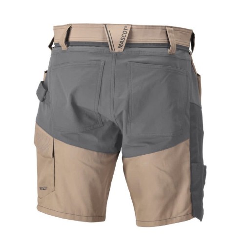 Mascot Customized 25149 Stretch Shorts Dark Sand / Stone Grey