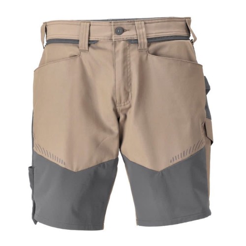 Mascot Customized 25149 Stretch Shorts Dark Sand / Stone Grey