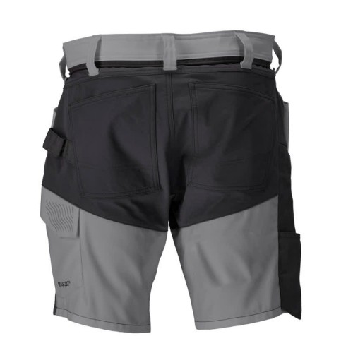 Mascot Customized 25149 Stretch Shorts Stone Grey / Black