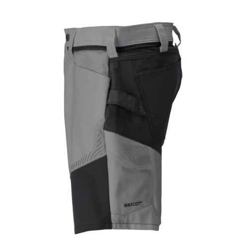 Mascot Customized 25149 Stretch Shorts Stone Grey / Black