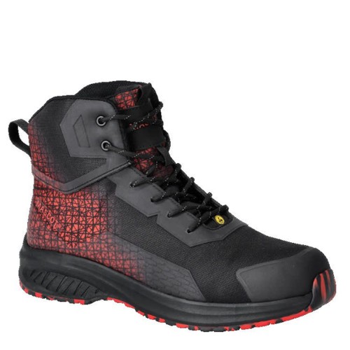 Mascot Footwear Accelerate F1503 Safety Boots Black / Traffic Red